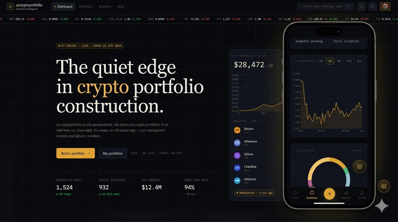 AI Crypto Portfolio — screenshot 1