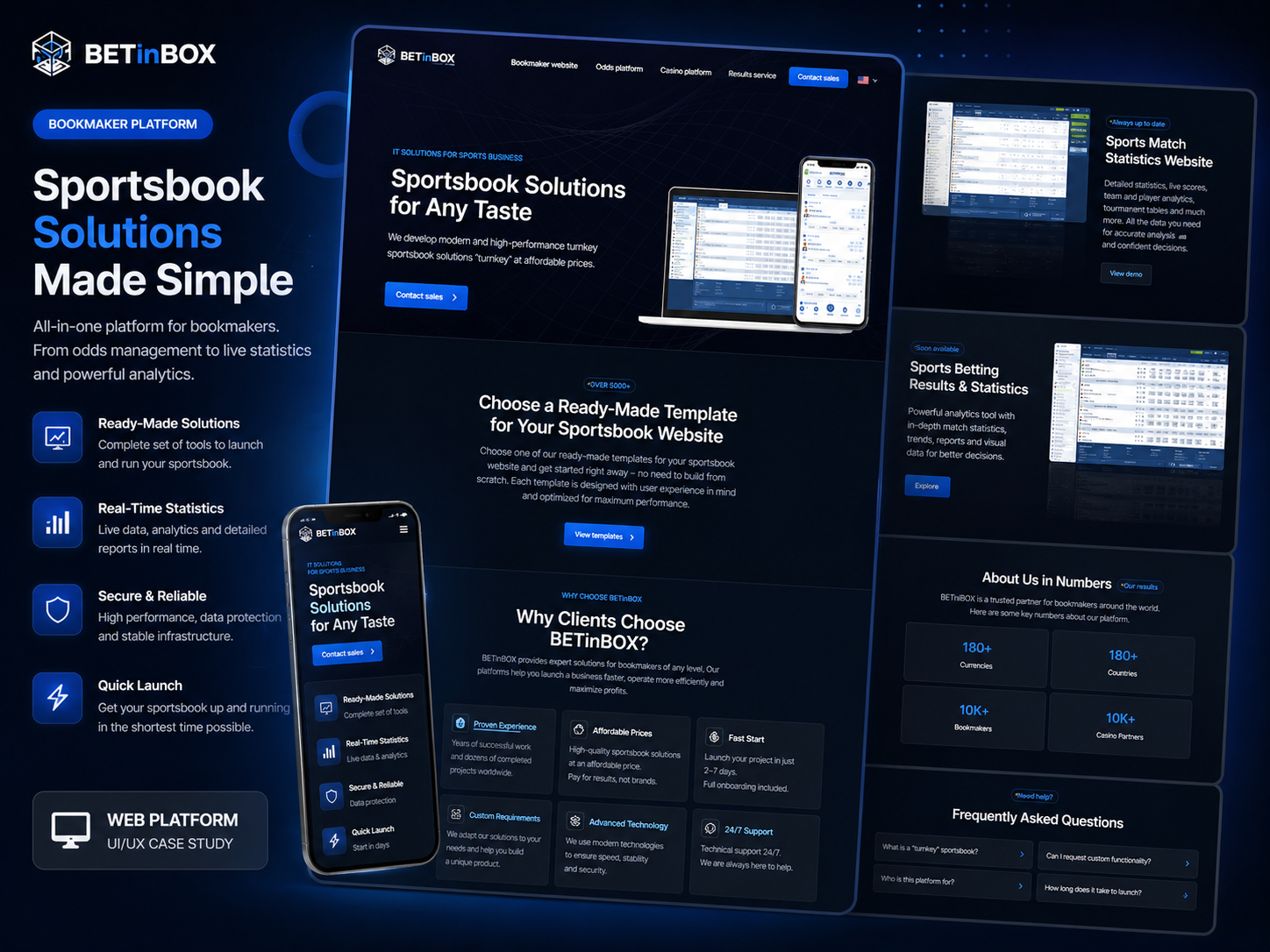 BetInbox IT solutions for sports business (landing) — screenshot 1