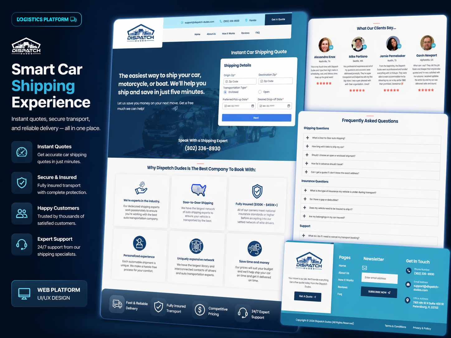 Dispatch landing page — screenshot 1
