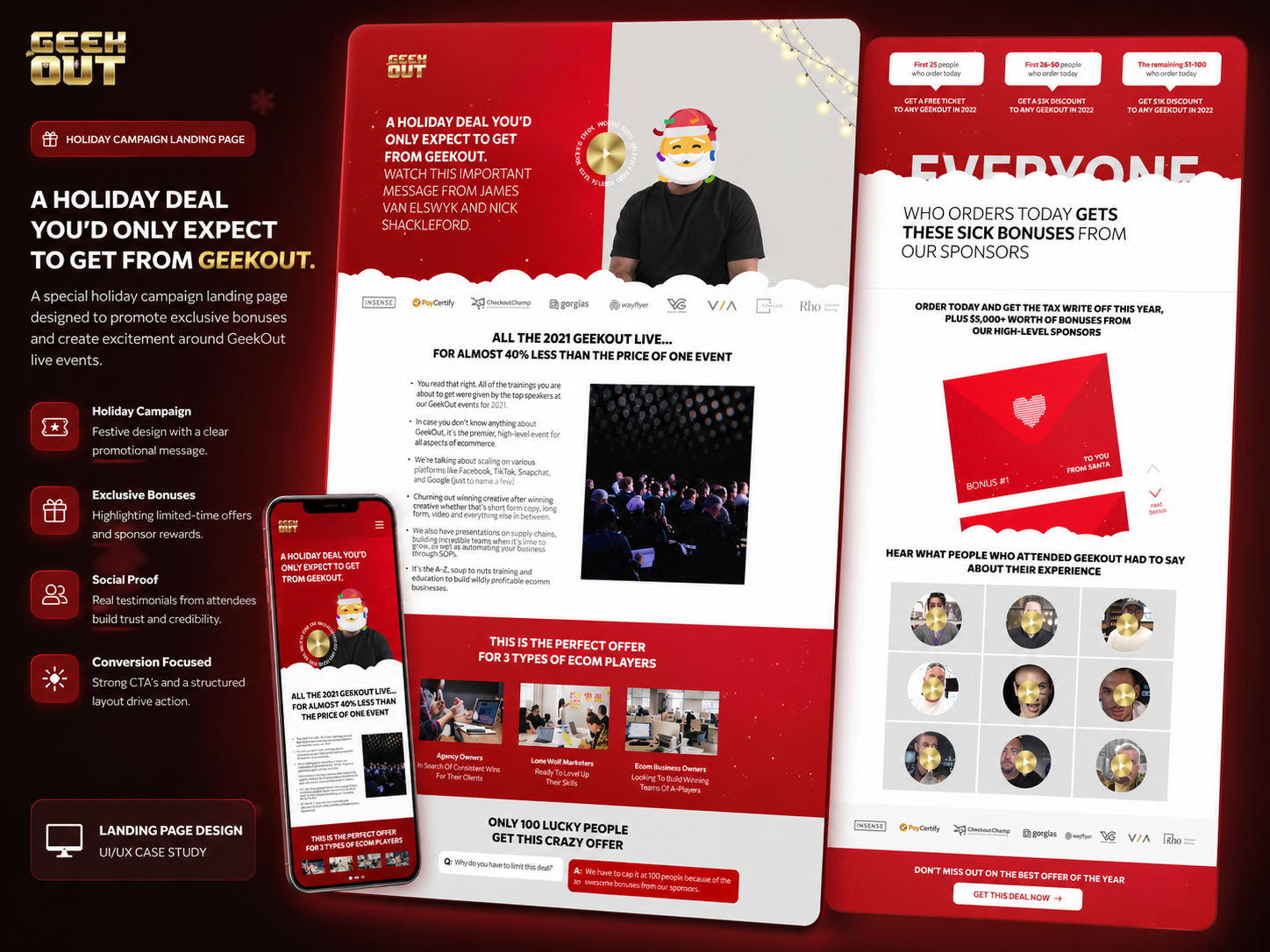 Christmas — E-commerce Conference Landing — screenshot 1