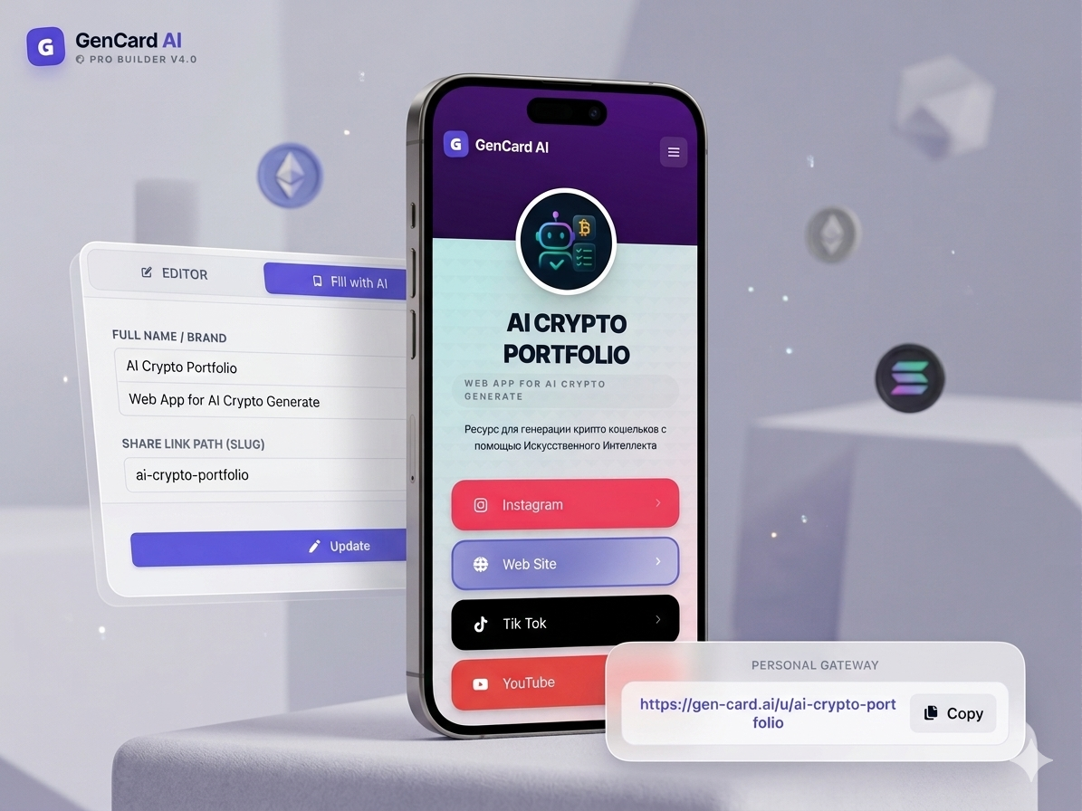 GenCard AI — AI-Powered Digital Business Cards — screenshot 1
