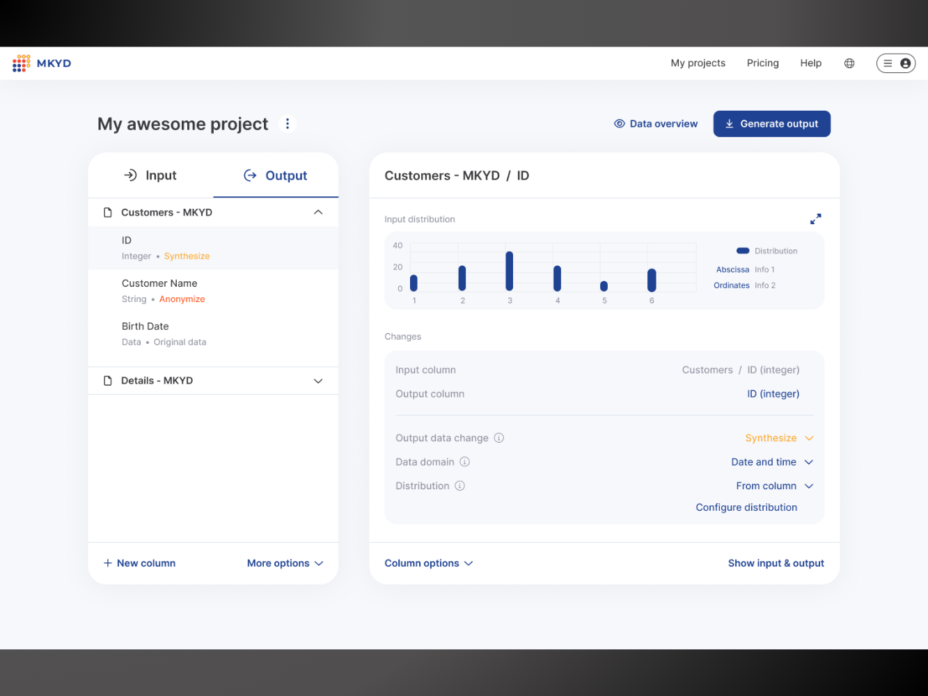 MKYD — Data Synthesis & Anonymization Platform — screenshot 2
