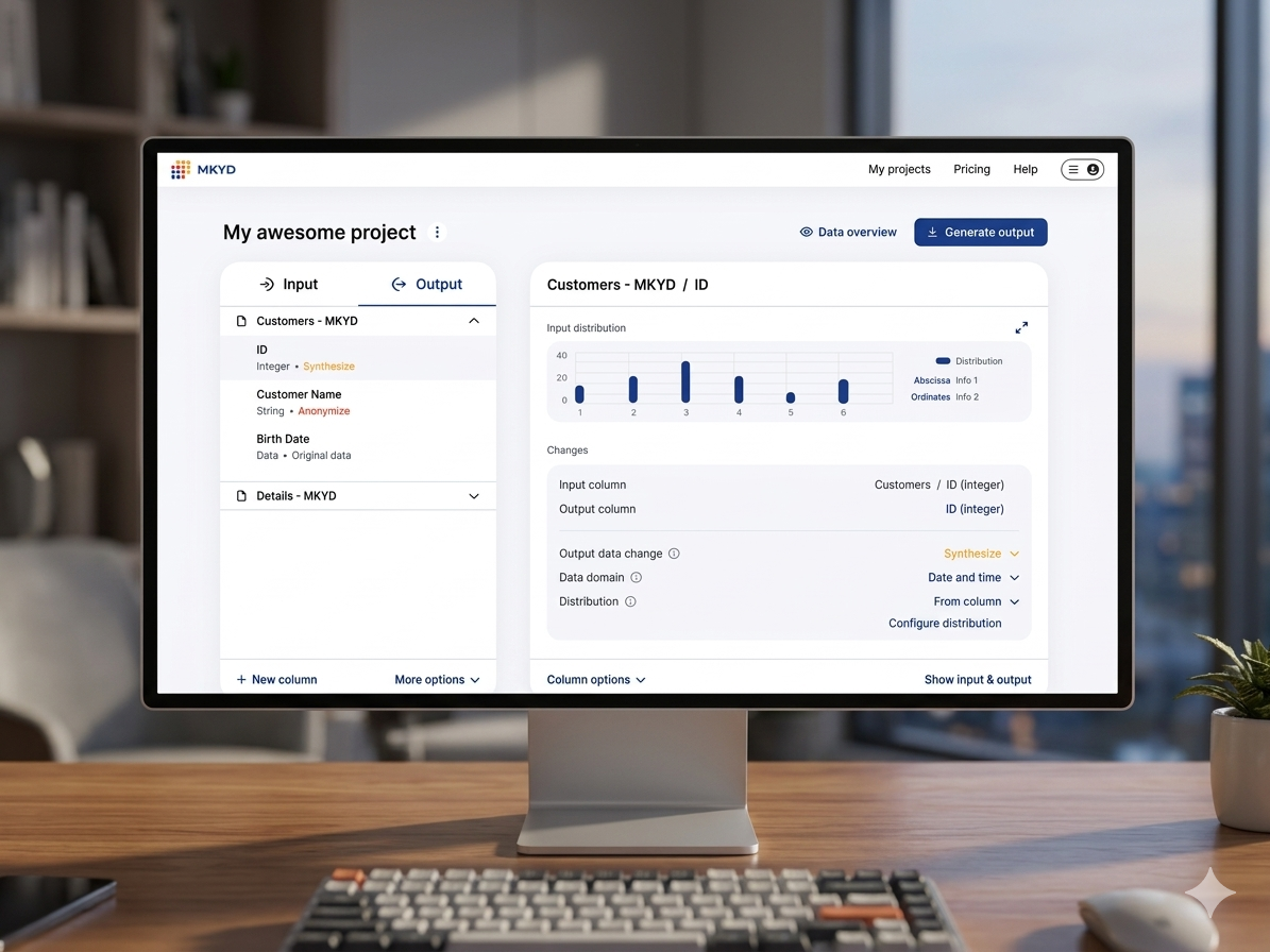 MKYD — Data Synthesis & Anonymization Platform — screenshot 1