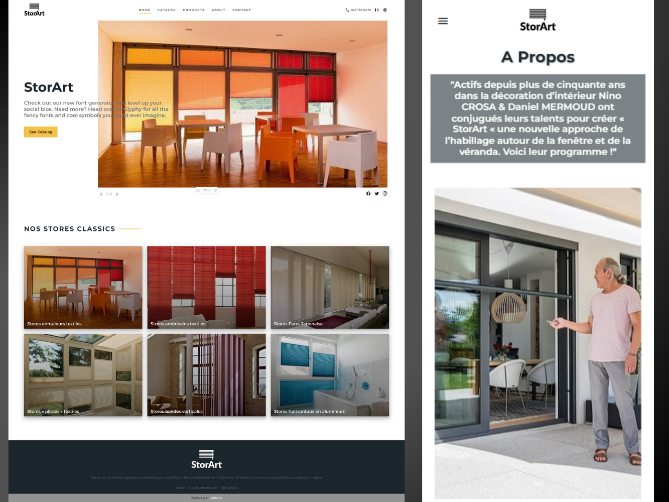 Construction company landing page — screenshot 2