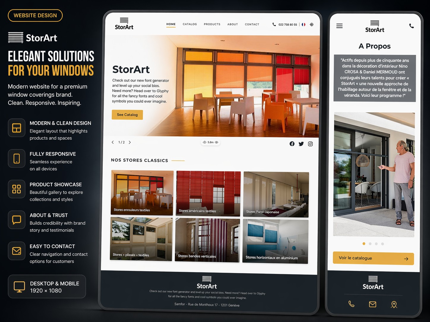 Construction company landing page — screenshot 1